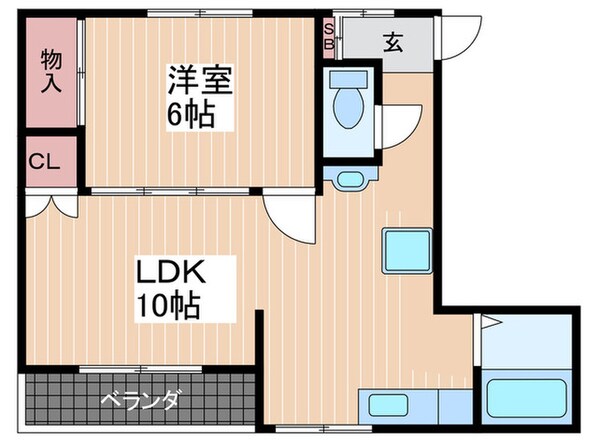 田渕ビルB棟の物件間取画像